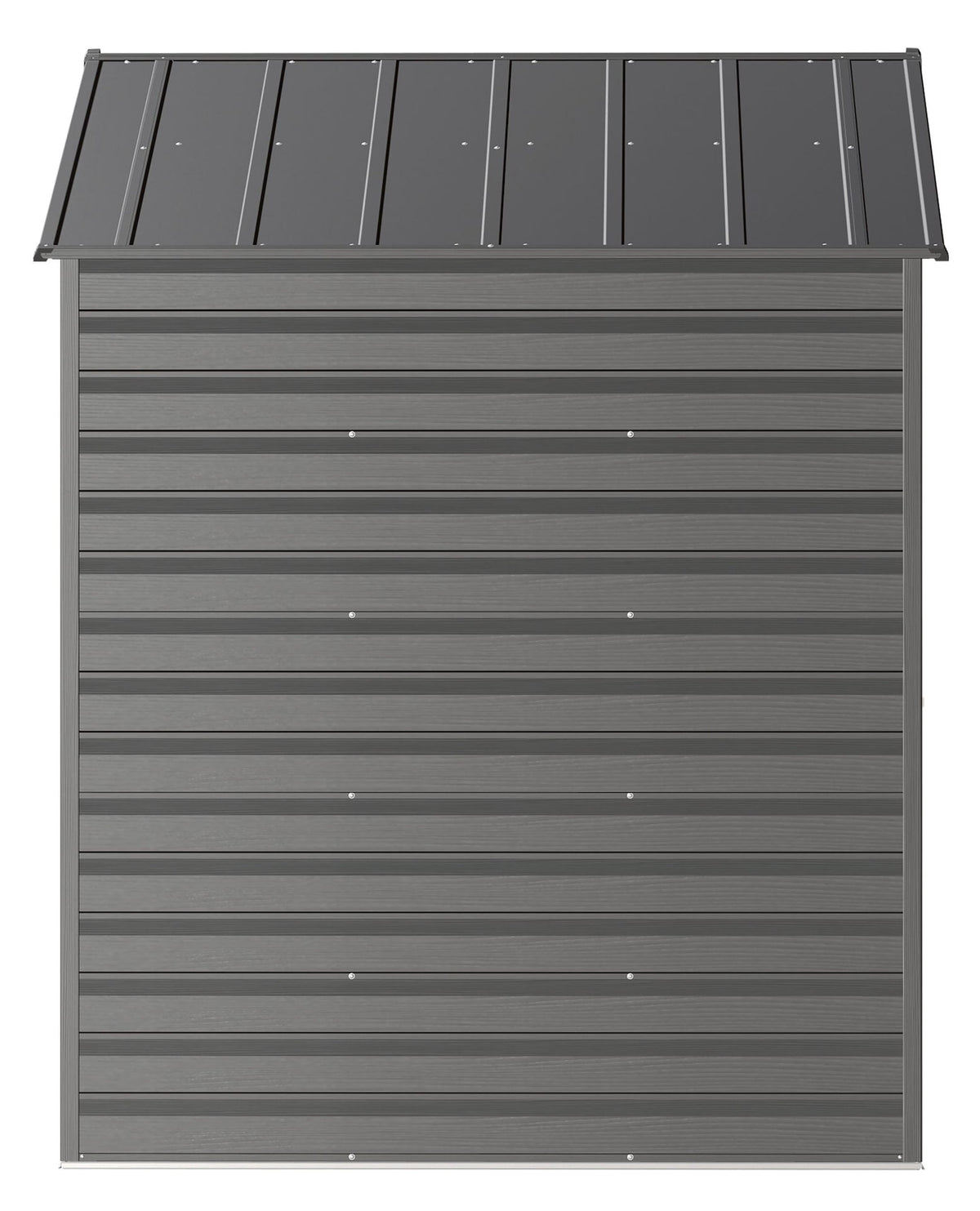 Select Galvanized Steel Storage Shed, Charcoal, 8-ft x 6-ft