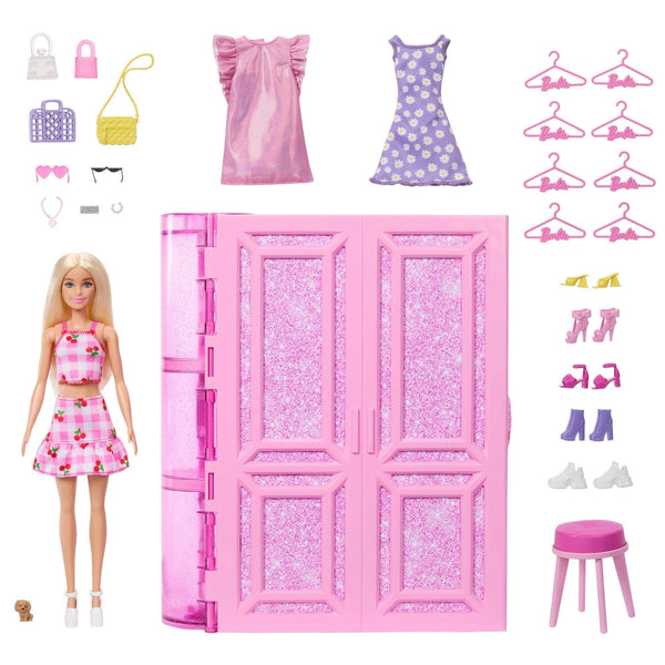 Dream Closet Toy Playset with Series 3.0 Fashion Doll and 25+ Accessories U3640