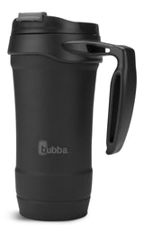 Hero Stainless Steel Insulated Travel Mug with Handle, Rubberized Licorice, 18 oz