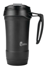 Hero Stainless Steel Insulated Travel Mug with Handle, Rubberized Licorice, 18 oz