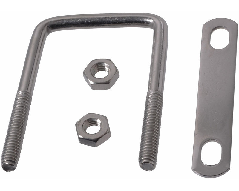 Square U Bolt, Stainless Steel, For All Weather, 3 x 2-in Z7815