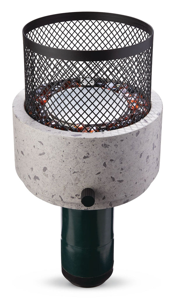 Cinder Round Outdoor Tabletop Gas Fire Pit, 11,000 BTU C6283