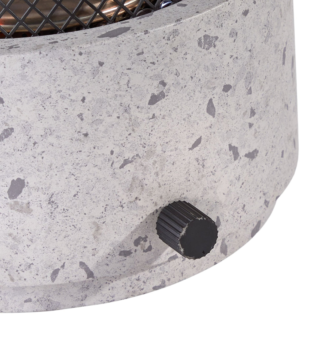 Cinder Round Outdoor Tabletop Gas Fire Pit, 11,000 BTU