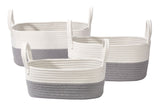 Nesting Rope Baskets Set, 3-pk