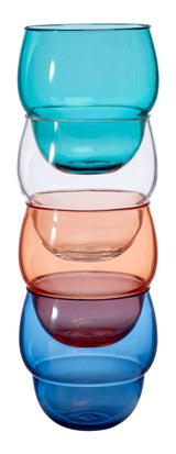 Stacking Bubble Glass Set, BPA Free, Dishwasher Safe, Stackable