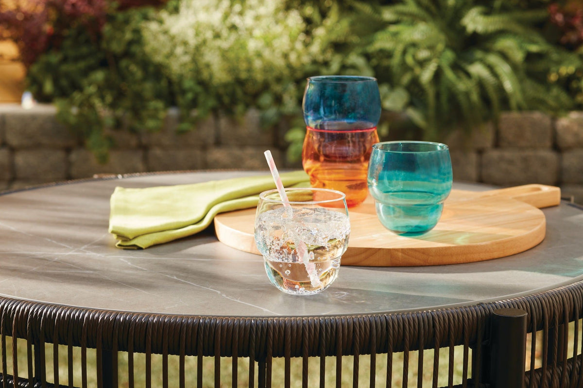 Stacking Bubble Glass Set, BPA Free, Dishwasher Safe, Stackable