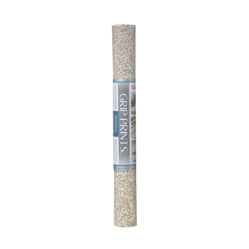 Grip Prints Non-Adhesive Cushioned Shelf/Drawer Liner, Beige Granite, 18-in x 4-ft U1566