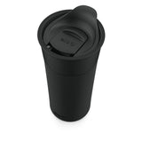 Ogden Ceramic Travel Mug, 16-oz, Black, with Silicone Insulated Sleeve
