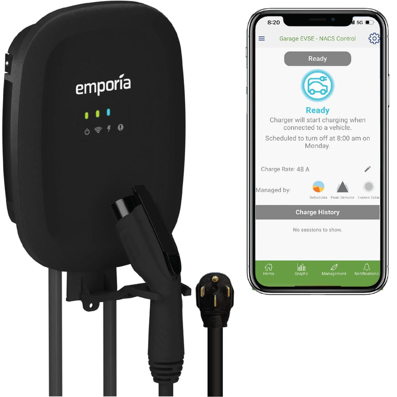 40A Wi-Fi Level 2 NEMA 14-50 J1772 EV Charger T2802