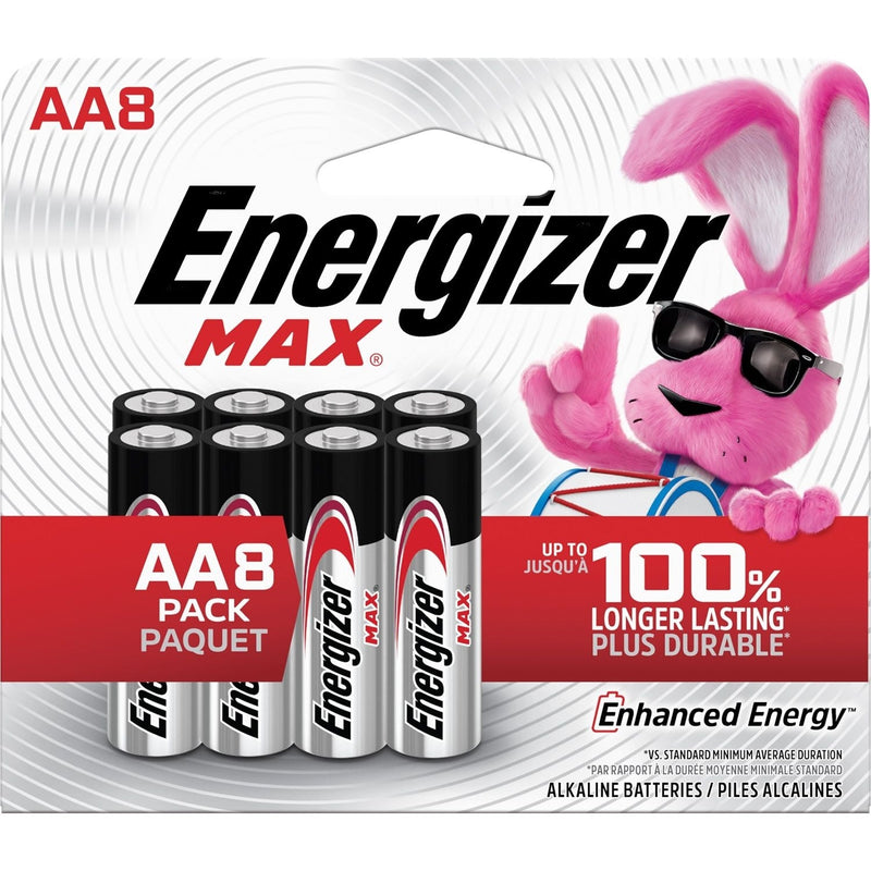 Max 8-pk AA Alkaline Batteries, Long Lasting, All Purpose K3665