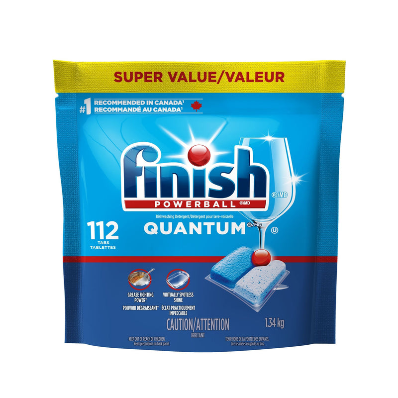Powerball Quantum Dishwasher Detergent Tabs Super Value Pack, Fresh Scent, 112-pk T3636