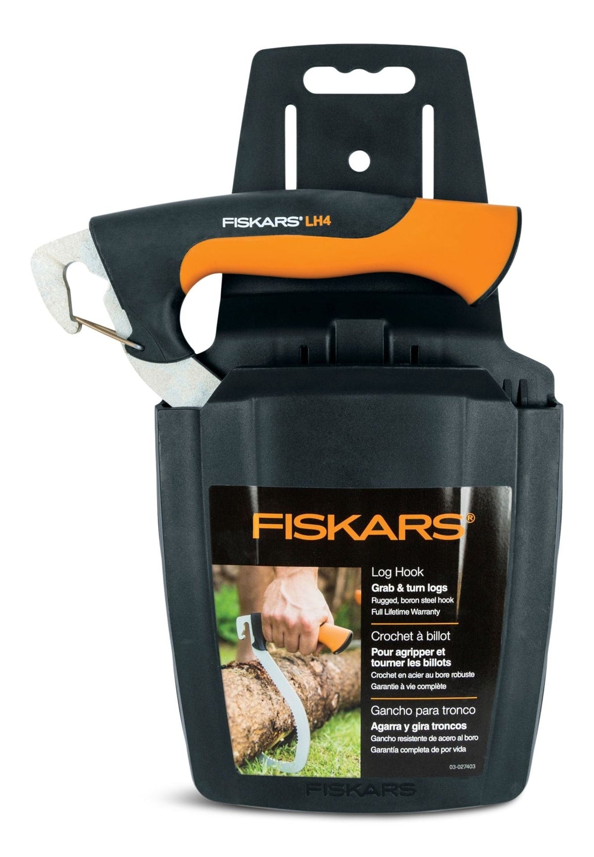 Log Hook, Black/Orange
