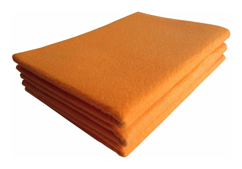 All-Purpose Machine Washable Synthetic Giant Shammy Towel, Orange, 3-pk F7590