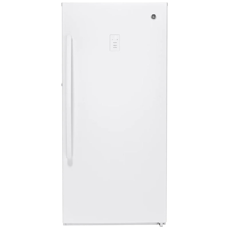 GE White 29 in 14.1 cu. ft. Frost-free Upright Freezer F237