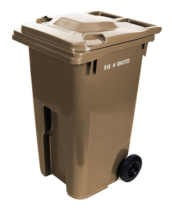 Mastercart Plastic Rectangular Wheeled Compost Bin, Brown, 242-L G4259