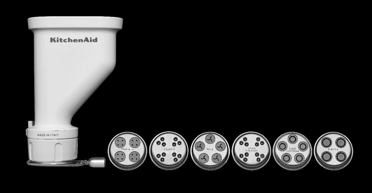 Gourmet Pasta Press Stand Mixer Attachment with 6 Change Discs