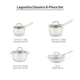 Classico Stainless Steel Cookware Set, 8-pc