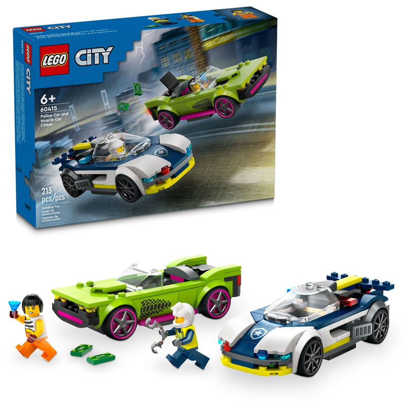 City Police Car and Muscle Car Chase - 60415, 213-pcs, Ages 6+ M7024