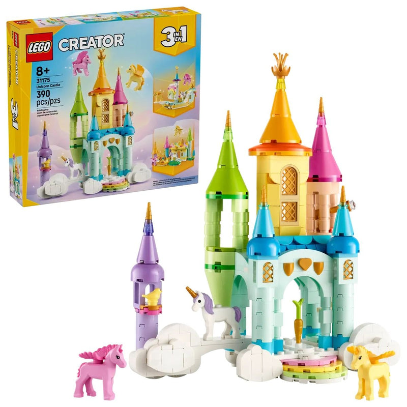 Creator 3-in-1 Unicorn Castle - 31175, 390-pcs, Ages 8+ W8436