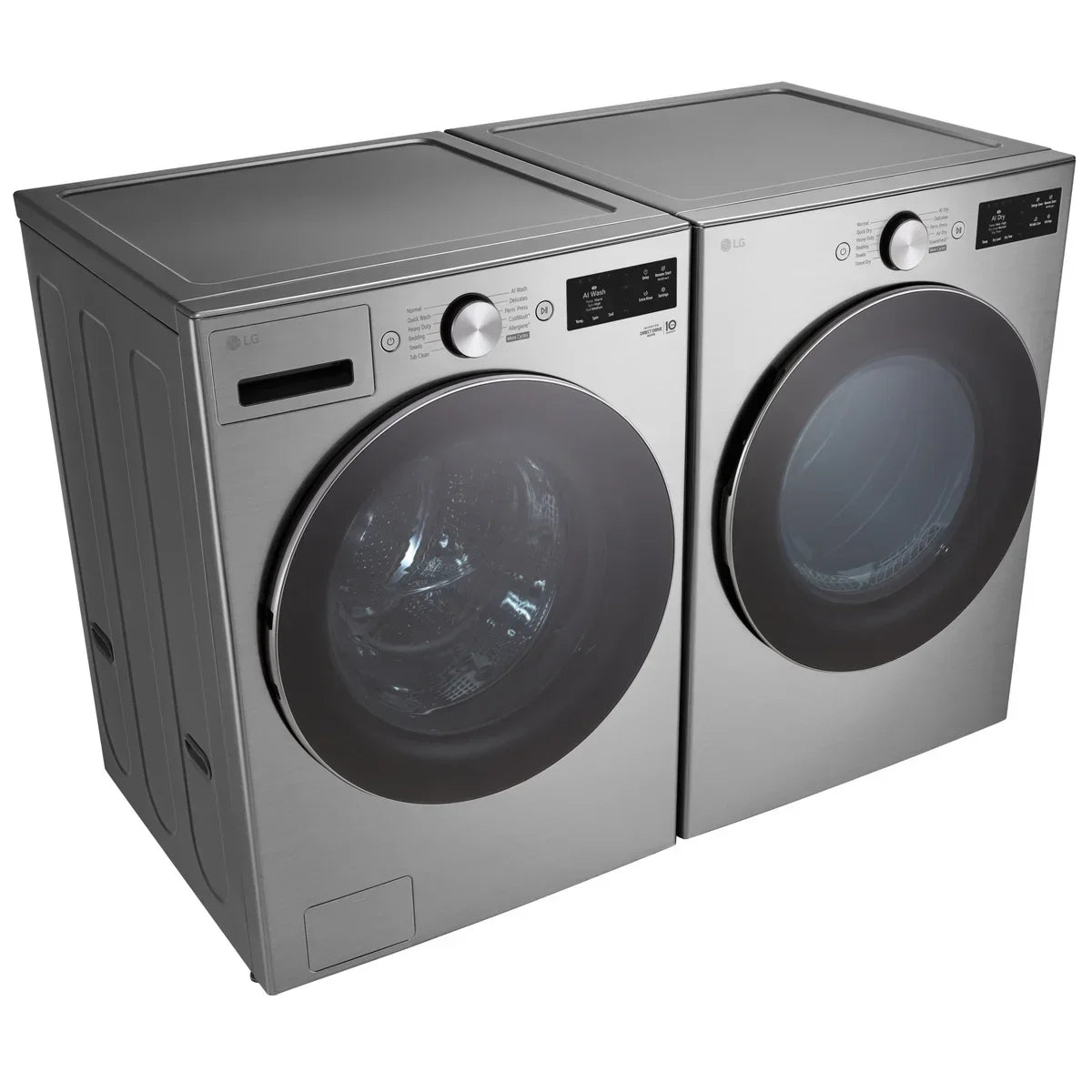 LG Laundry Bundle 5.8 cu ft. Front Load Washer and 7.4 cu ft. Electric Dryer