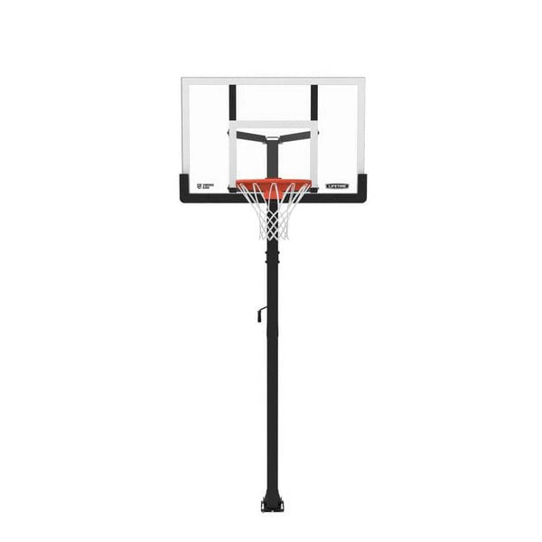 In-Ground Crank Adjust Bolt Down Outdoor Basketball Hoop, 50-in X8256