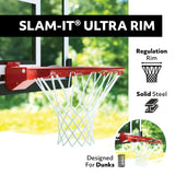 In-Ground Crank Adjust Bolt Down Outdoor Basketball Hoop, 50-in