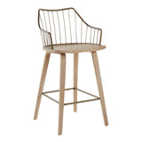 Winston Fixed-Height Counter Stool, Wood, 26-in