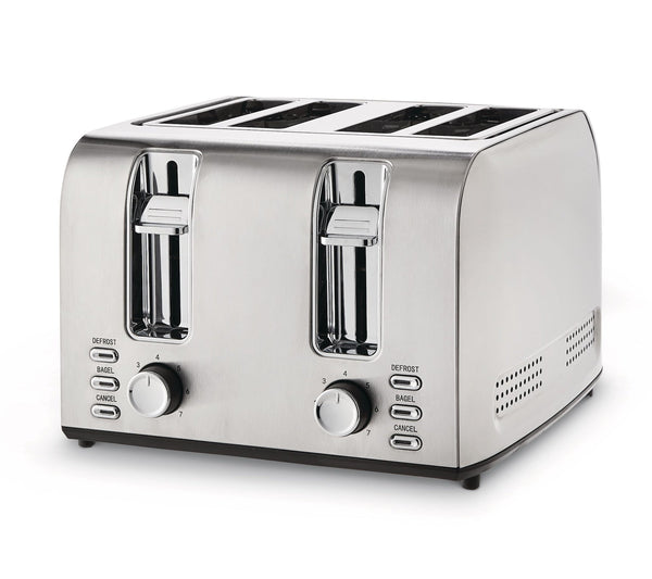 Stainless Steel Toaster with 3 Settings, 4-Slice C968