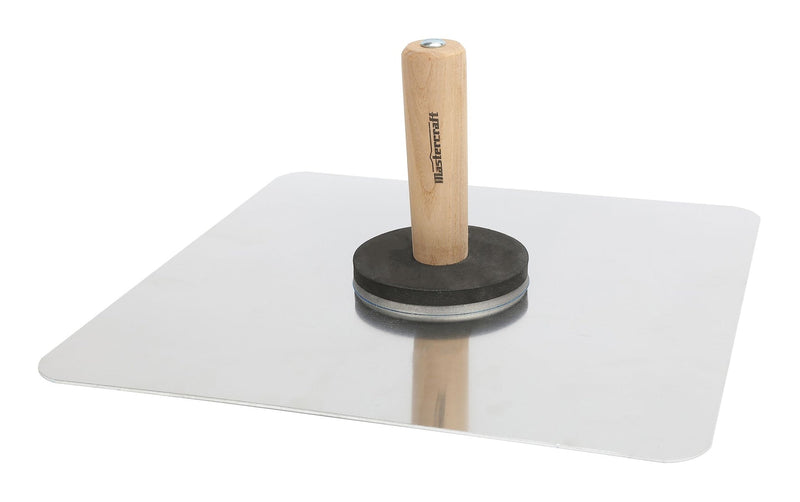 Aluminum Hawk, with Wooden Handle, Plaster & Drywall Tool, 13 x 13-in N8758