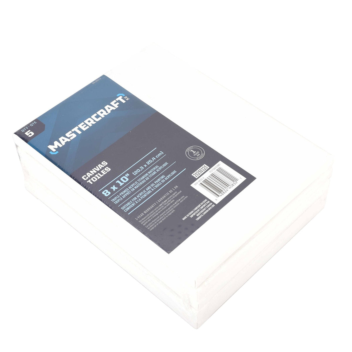 Crafting Canvas for Oil and Acrylic Paint, 5-pk