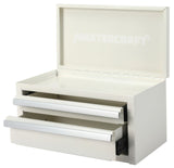 Mini Toolbox with 2 Drawers, New White