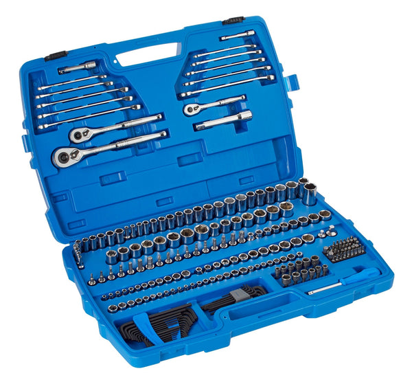 Socket Set, 233-pc, SAE / Metric, Nickel-Chrome Plating G3849