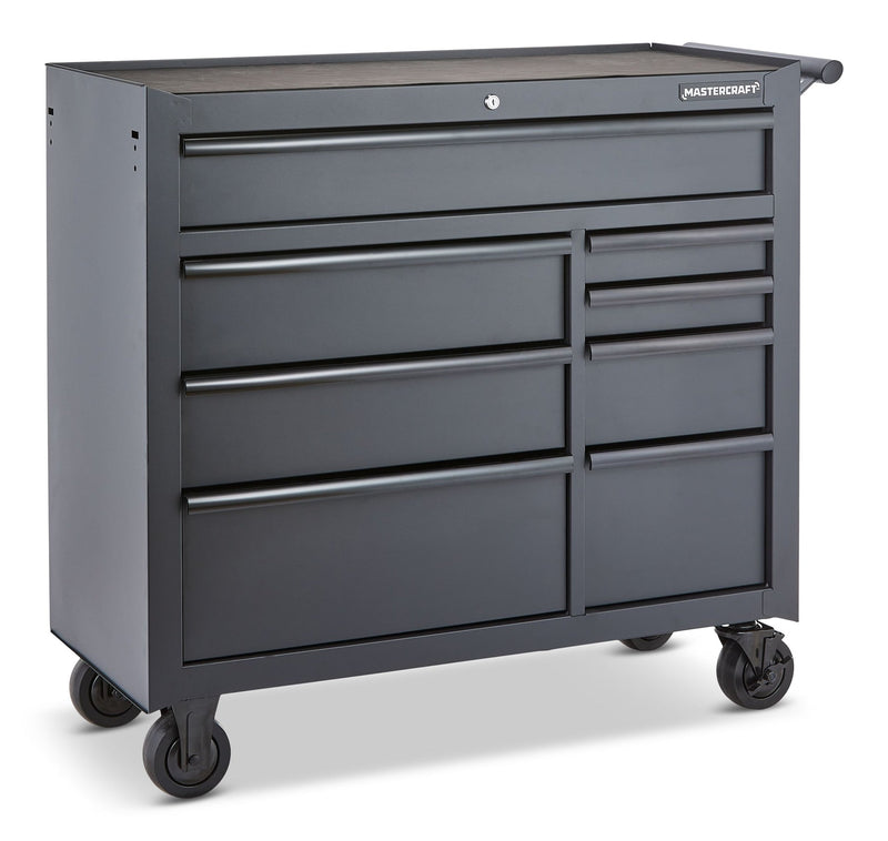 Tool Storage Cabinet, 8 Drawer, 41-in, Black J7832