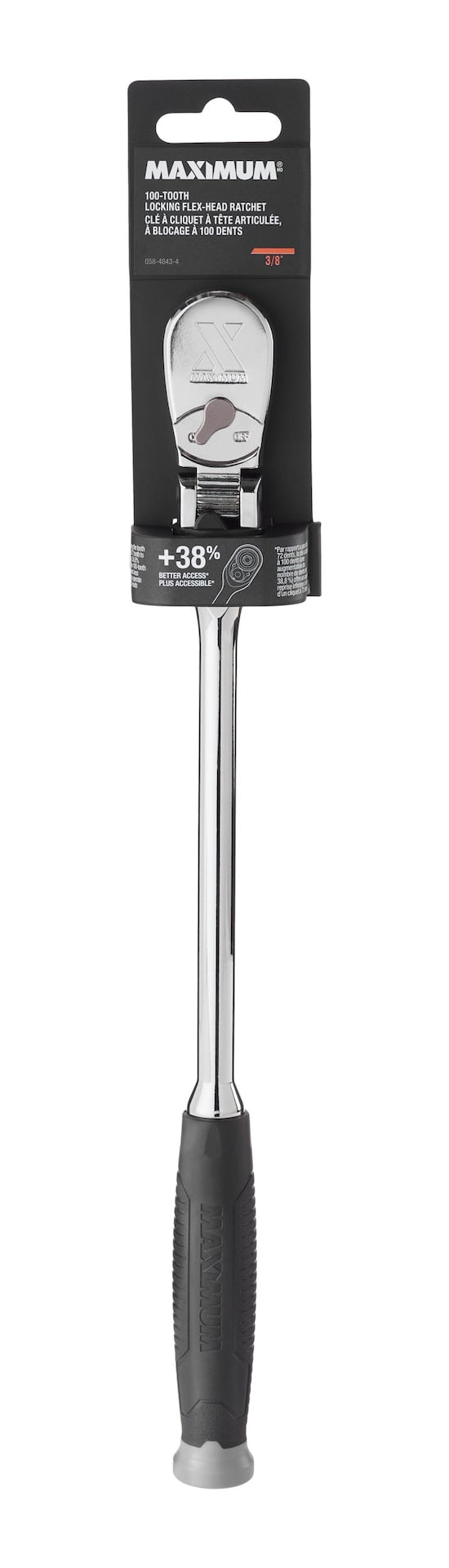3/8" Drive Comfort Grip Locking Flex Head Ratchet