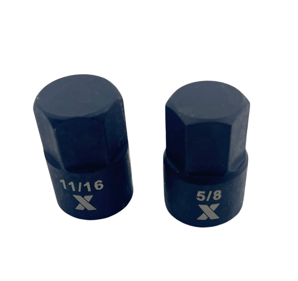 9 Piece Impact Stubby Bit Socket Rail Hex SAE