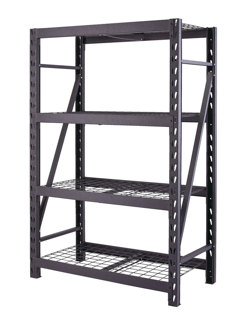 Adjustable 4-Shelf Heavy Duty Steel Metal Storage Rack / Shelving Unit, 48 x 24 x 72-in W1186