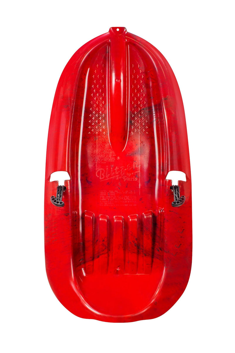 Mega Blitz Kids' 1-Person Plastic Winter Snow Sled/Toboggan with Brakes & Tow Rope T6028