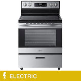 30 in. 5.1 cu.ft. Freestanding 4-Element Range with Storage Drawer
