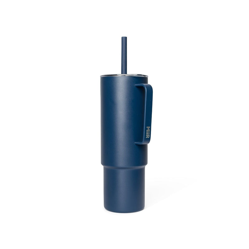 Stainless Steel Insulated All Day Straw Cup with Handle, Tidal Blue, 32-oz N6463