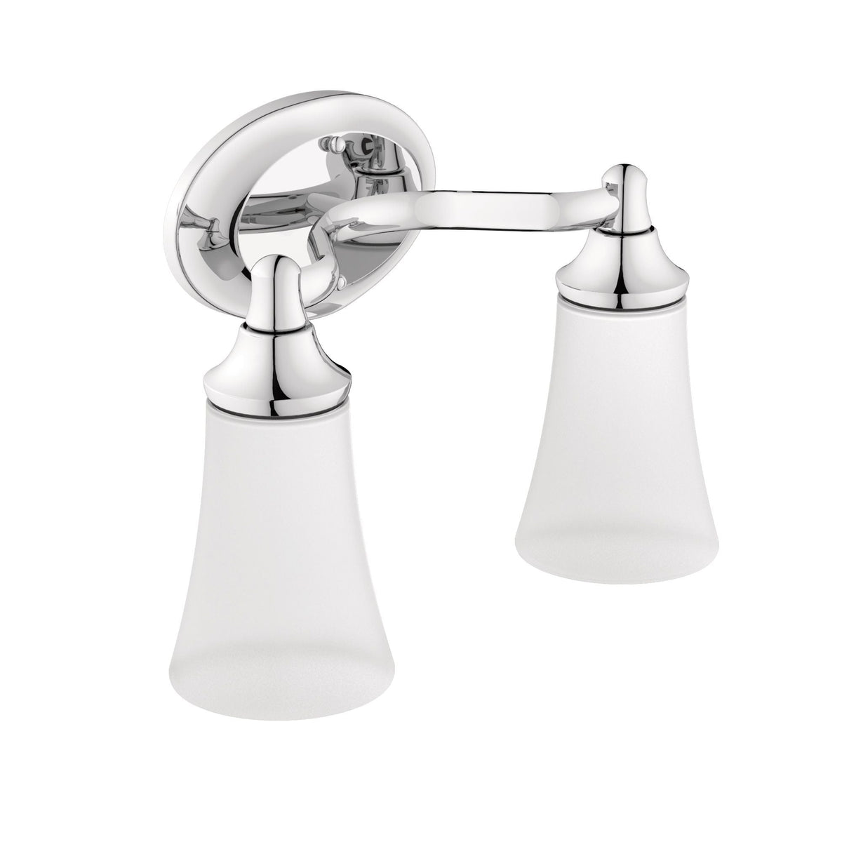 EVA Dual Vanity Lighting Fixture, Chrome