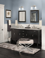 EVA Dual Vanity Lighting Fixture, Chrome