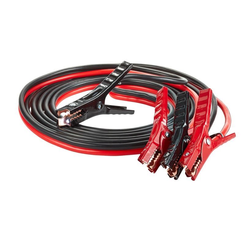 Medium-Duty Booster/Jumper Cables with Built-in LED Lights, 4-Gauge, 20-ft V3787