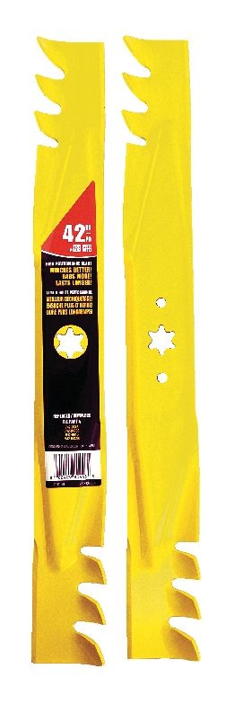 Xtreme 3-in-1, 2-Blade Replacement Set for 42-in Lawn Tractor Cutting Decks, Yellow T6975