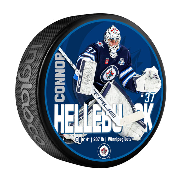 Connor Hellebuyck Hockey Puck, 6-oz G6403