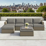 Niko Heritage 6-piece Patio Sectional Conversation Set