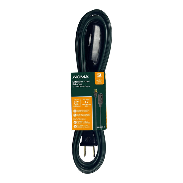 2.5-m 13A 3-Outlet Light-Duty 16-Gauge Green Outdoor Extension Cord U570