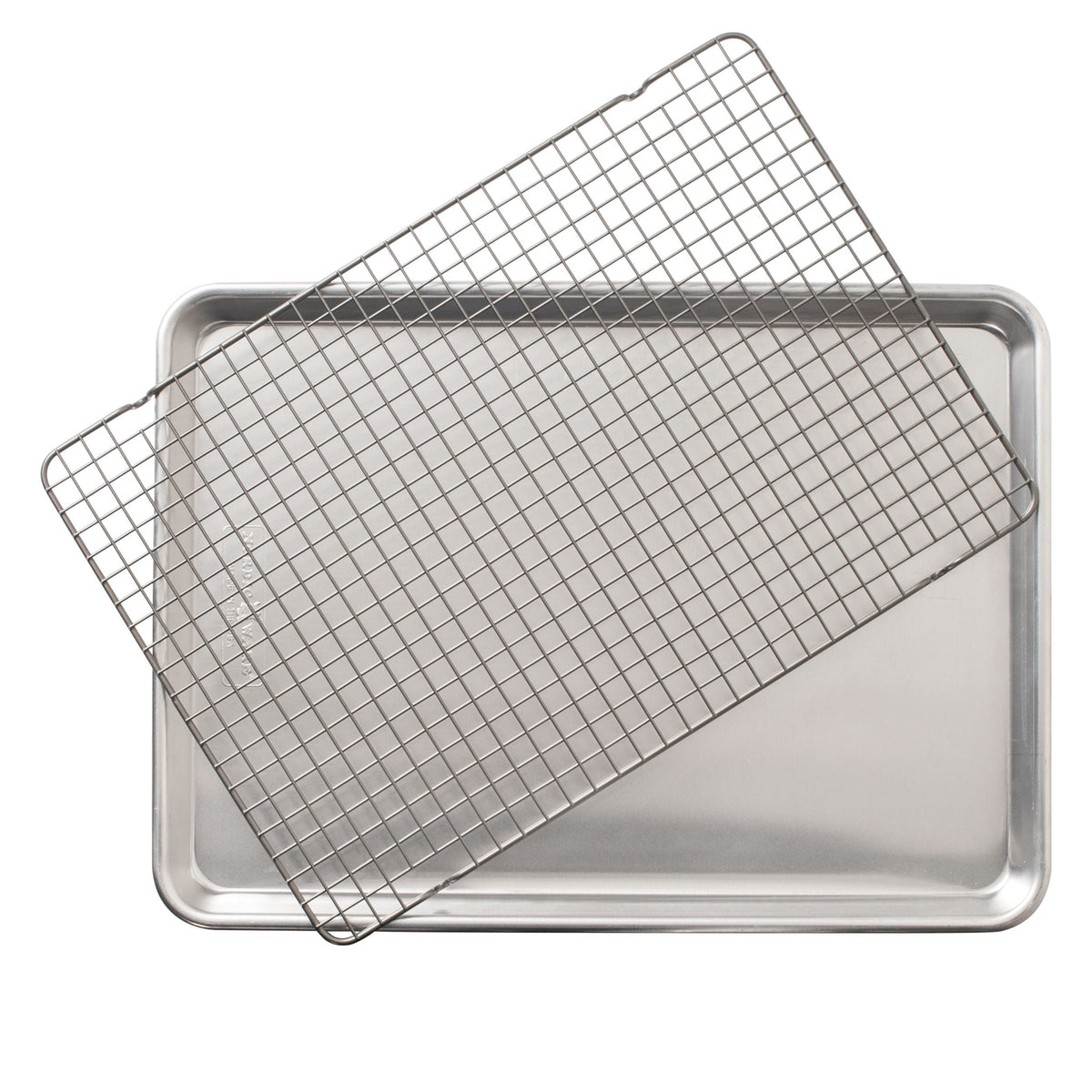 Naturals Aluminum Half-Sheet with Oven-Safe Nonstick Grid, 2-pc