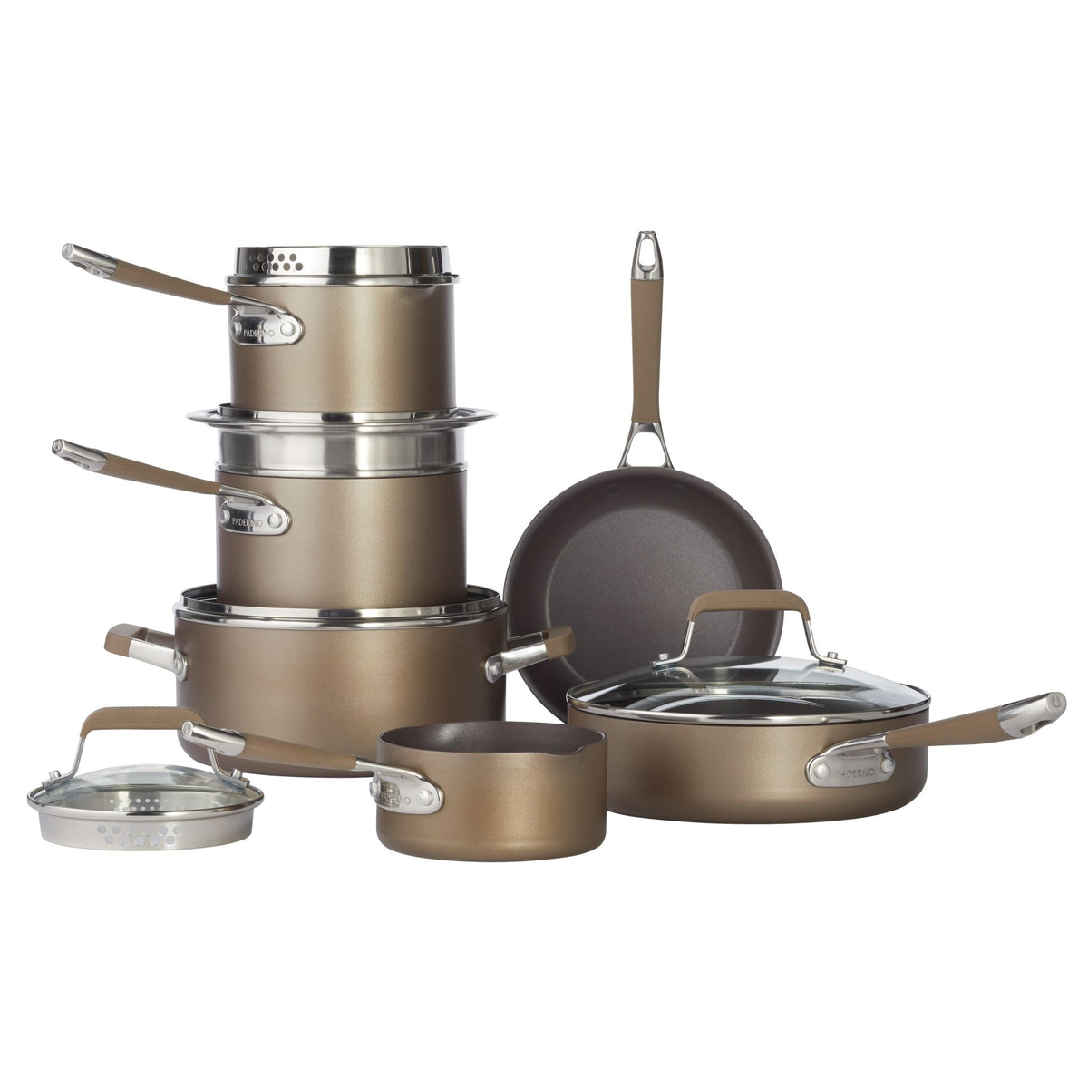 Classic Cookware Set, Non-Stick, PFOA-Free, Oven Safe, Champagne Bronze, 12-pc