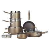 Classic Cookware Set, Non-Stick, PFOA-Free, Oven Safe, Champagne Bronze, 12-pc