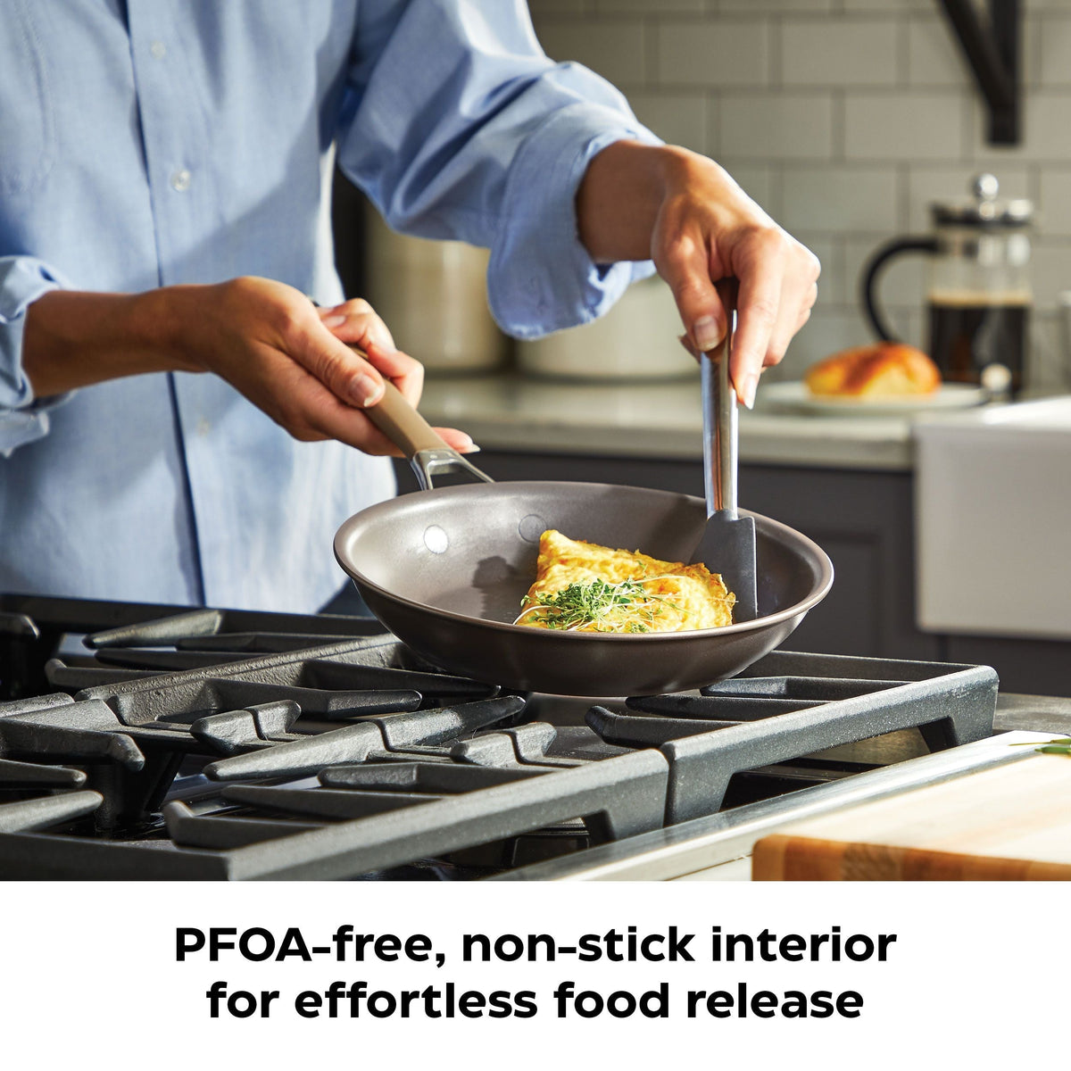 Classic Cookware Set, Non-Stick, PFOA-Free, Oven Safe, Champagne Bronze, 12-pc